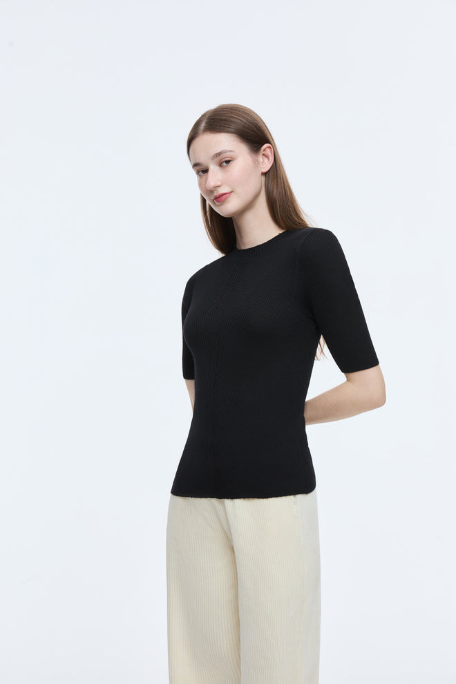 Black Prague Bottom Sweater-Sample