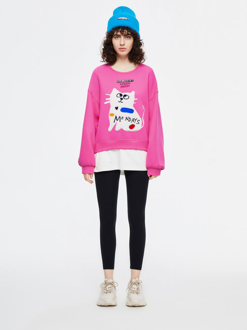 U-Cat Peach Sweatshirt