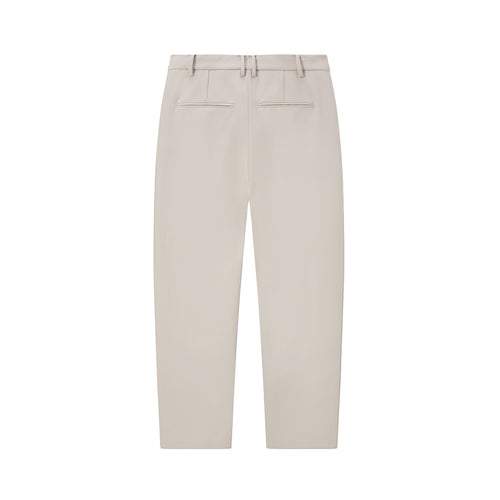 Pantalon de costume beige à neuf points