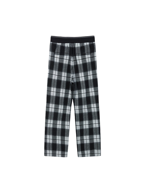 Campus black and white plaid pants