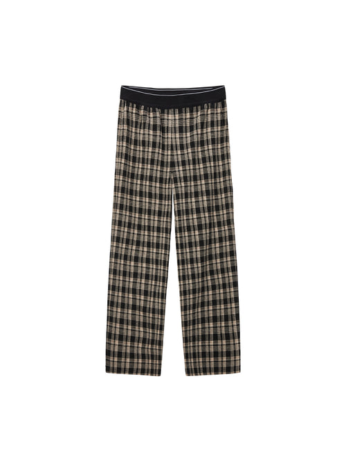 Pantalon à carreaux pour l'école