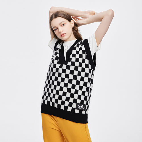 ウールタータンベスト