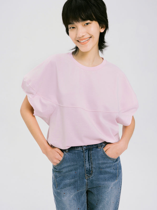 T-shirt style fendu