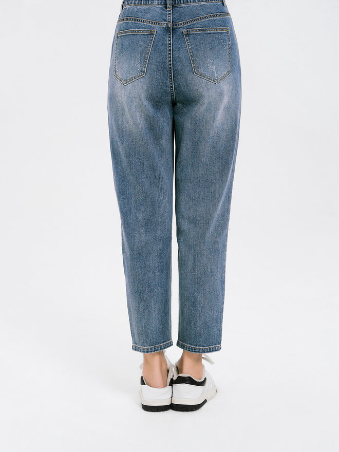 Hot Drill Denim Carrot Pants