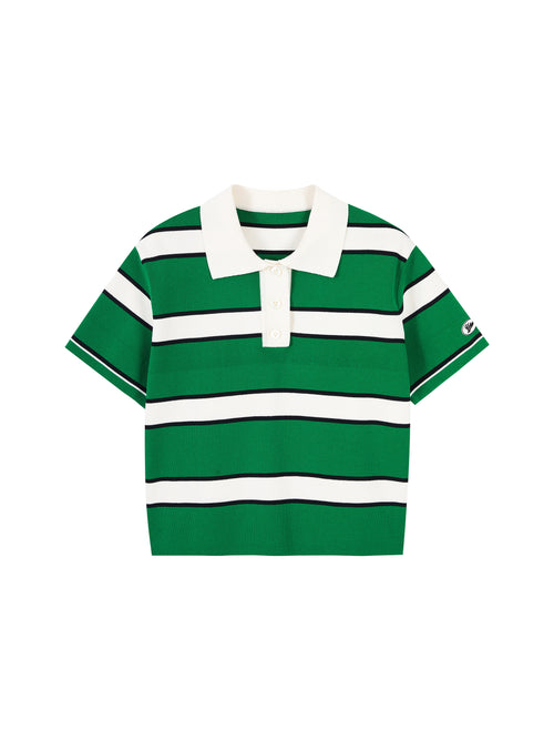 Wide Stripe polo shirt