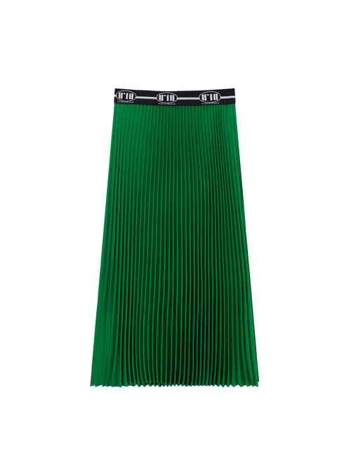 Colorful Pleated Half Skirt
