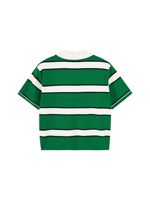 Wide Stripe polo shirt