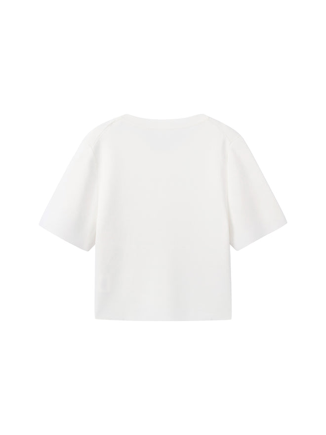 T-shirt à bas blanc Roma Love