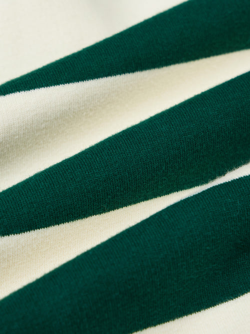 Sweat-shirt rayé vert foncé