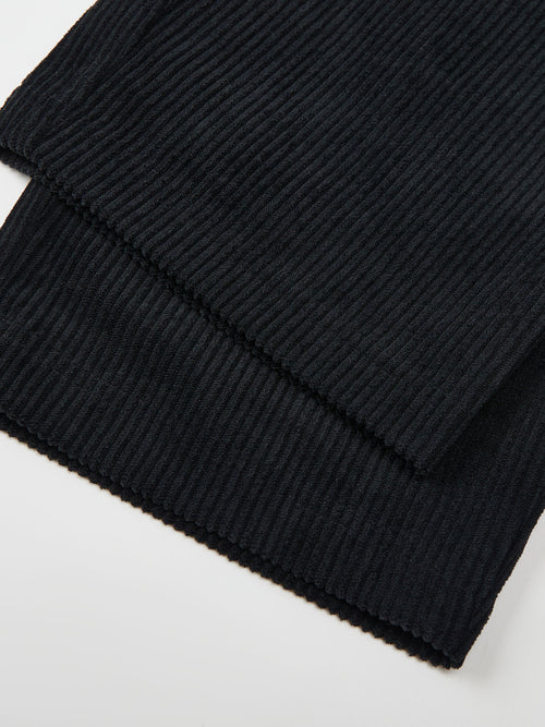 Pantalon carotte ample en velours côtelé