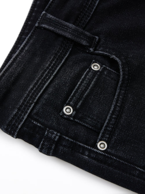 カーボンブラックスキニーパンツ