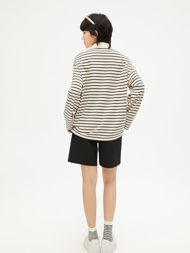Classic Striped Polo Shirt