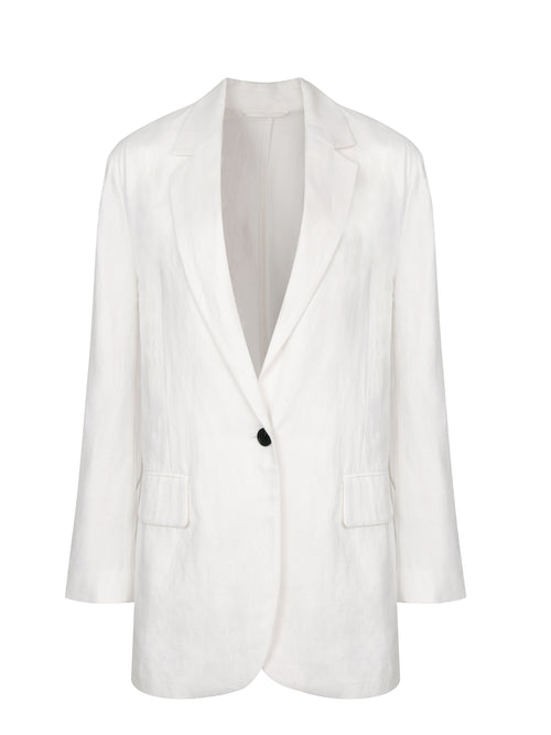 Costume simple en chanvre à grande silhouette