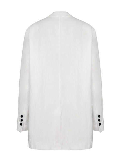 Costume simple en chanvre à grande silhouette