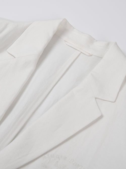 Costume simple en chanvre à grande silhouette