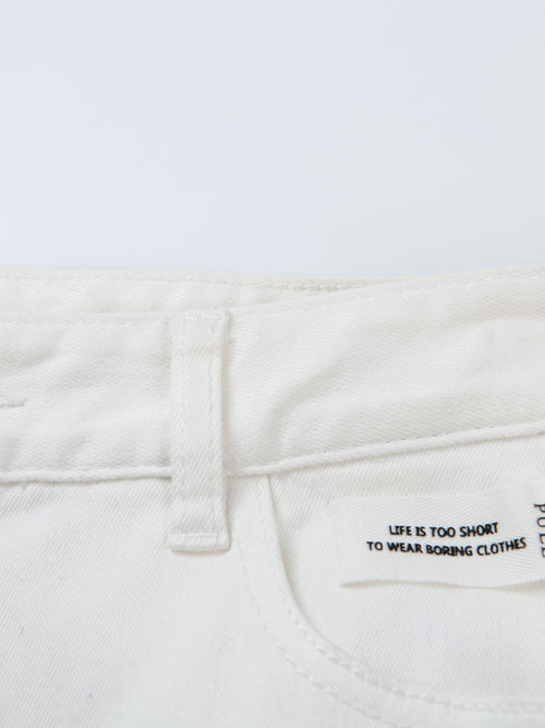 Minimalist White Jeans