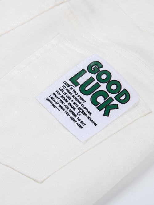 Minimalist White Jeans