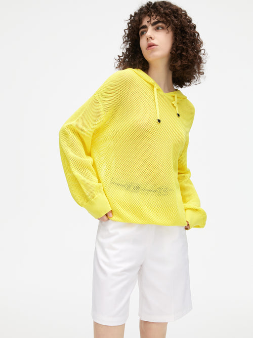 White Monogrammed Elasticized Chino Pants