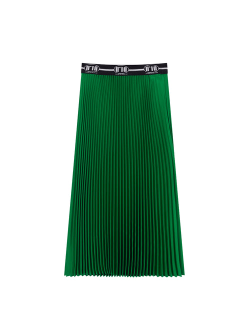 Colorful Pleated Half Skirt