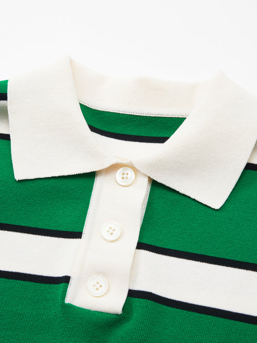 Wide Stripe polo shirt