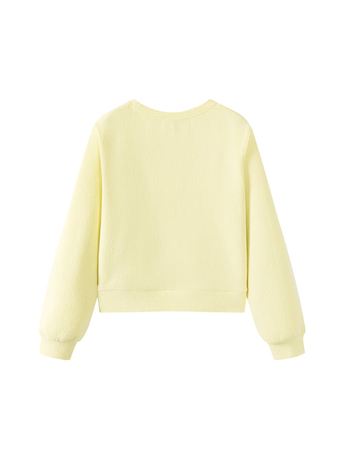 Sweat-shirt de costume jaune fromage