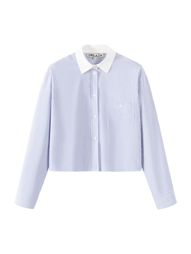 College Striped Short Shirt