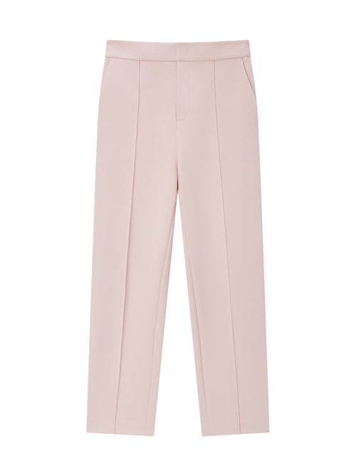Pantalon décontracté rose crème