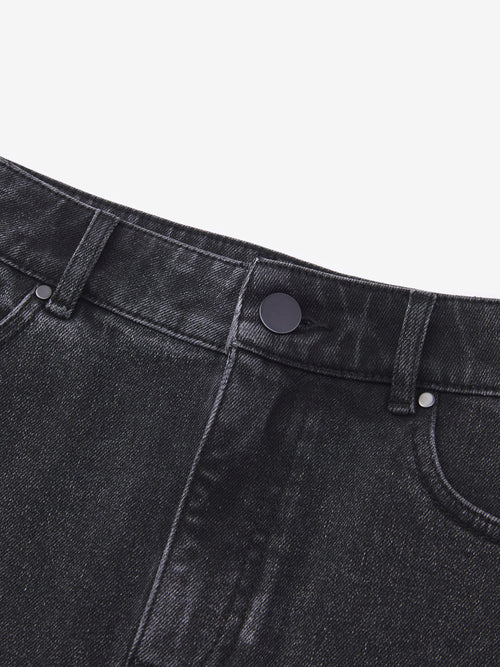 Americana Washed Denim Half Skirt