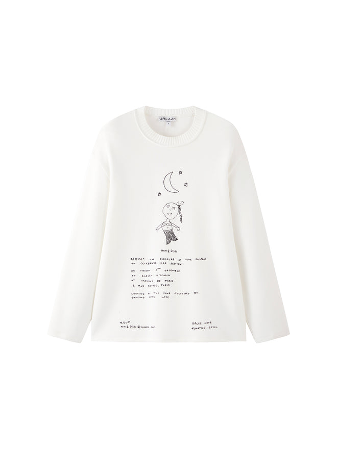 T-shirt sirène à manches longues