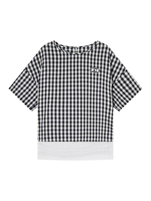 Costume-Tee à carreaux des années 80