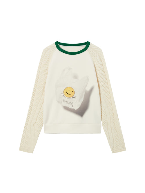 Sweat-shirt Smiley Doodle