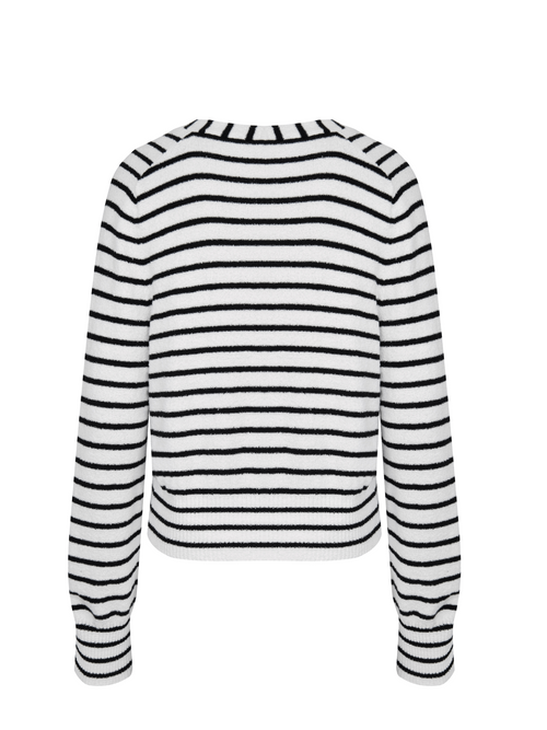 Cardigan rayé simple classique