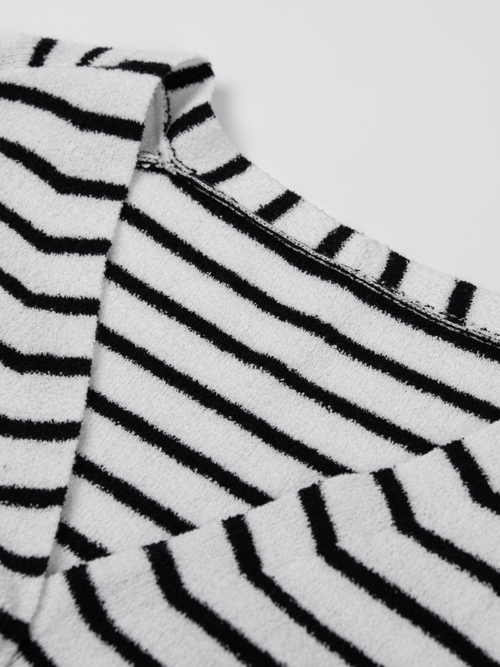 Cardigan rayé simple classique