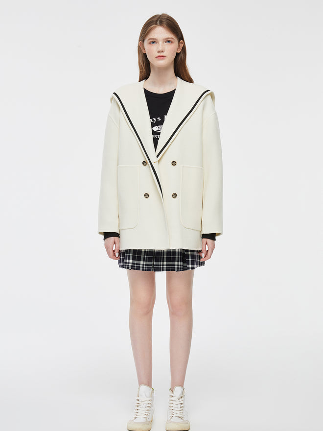 Manteau d'Ecolière Marin