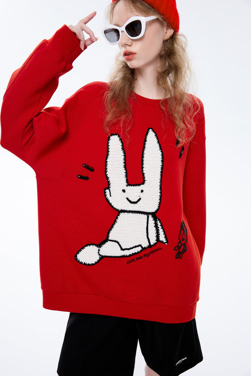 Sweat-shirt lapin Happy U-Year