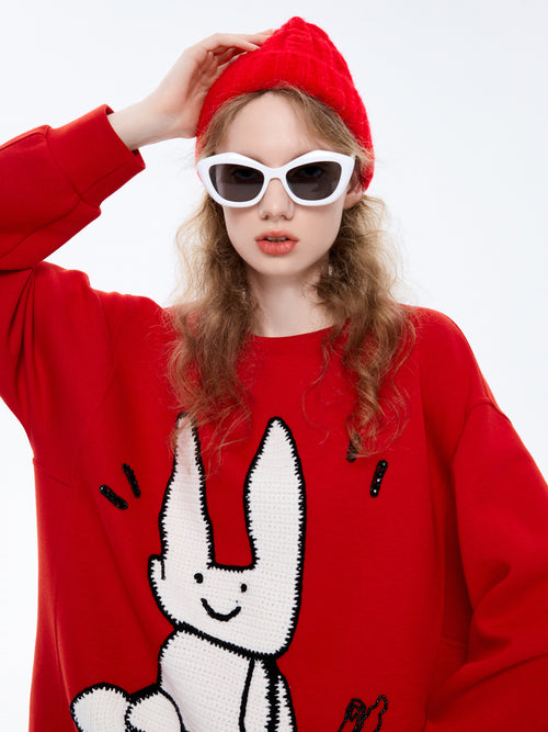 Sweat-shirt lapin Happy U-Year