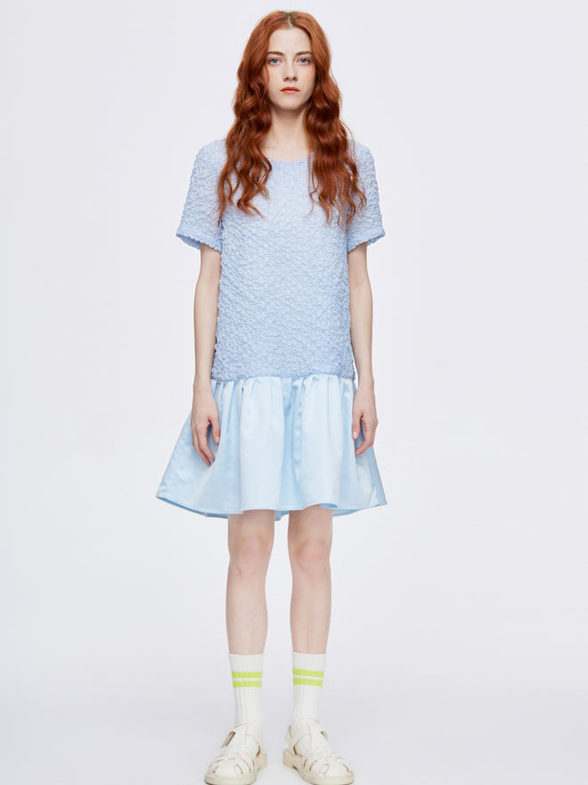 Baby Blue Doll Dress - Urlazh New York