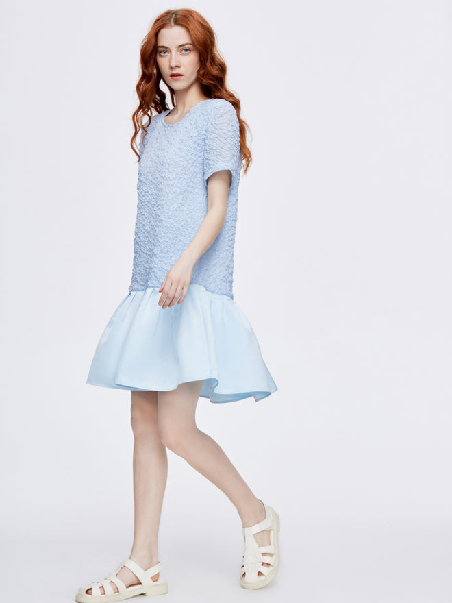 Baby Blue Doll Dress - Urlazh New York