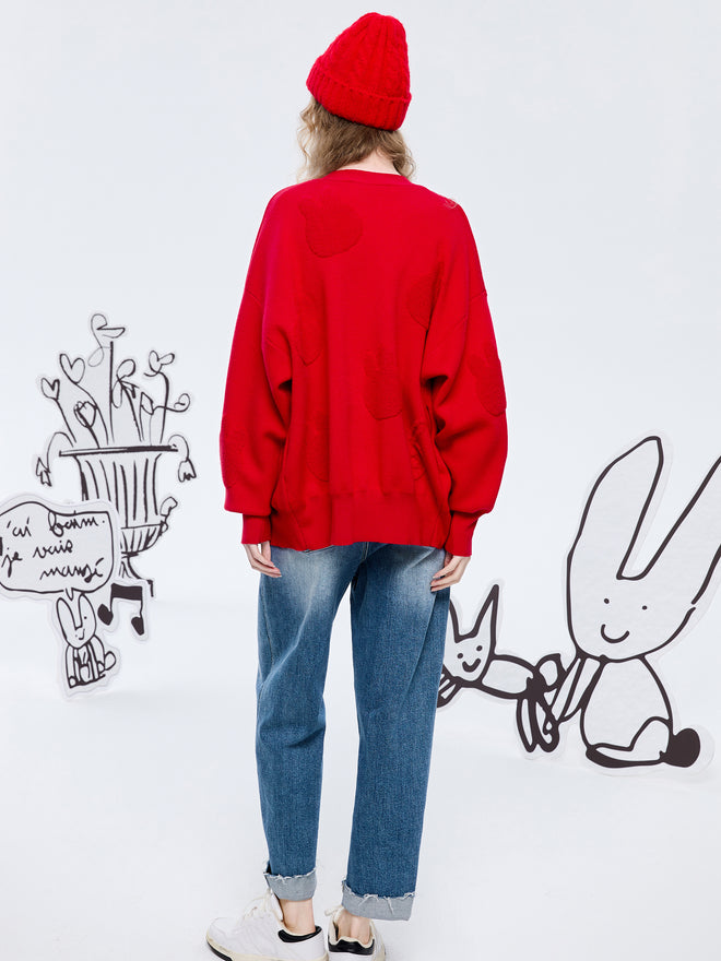 Cardigan grand-père surdimensionné pour bébé Shroom