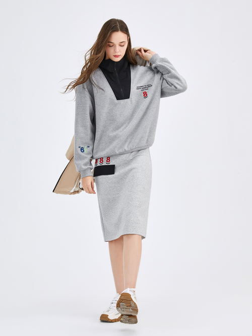 Gray 'Bowling' Sweat-Skirt - Urlazh New York