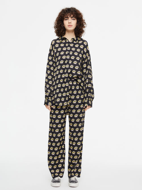 Haut de pyjama en soie 'Hey'