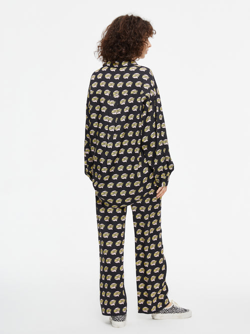 Haut de pyjama en soie 'Hey'