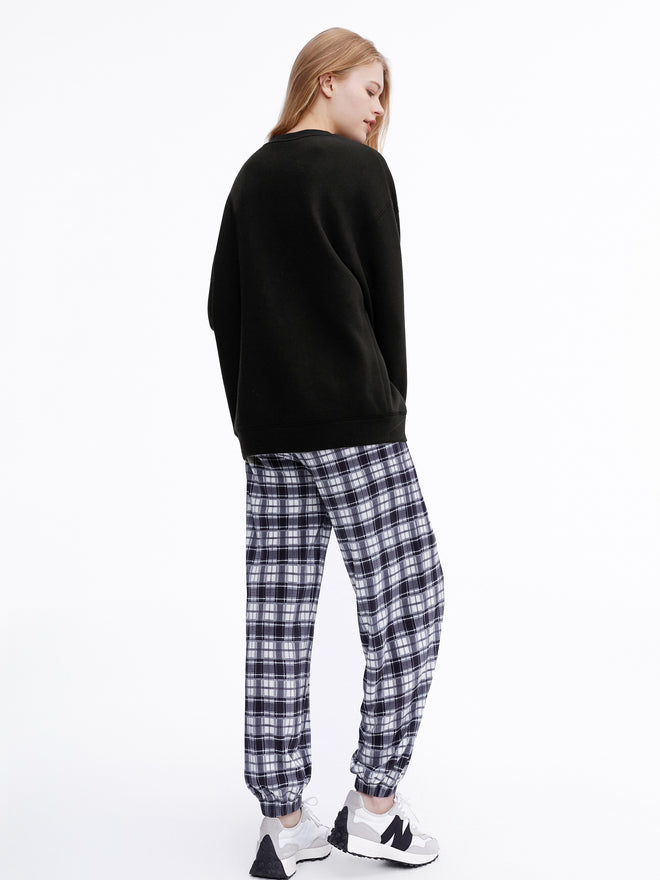 Checkered Ribbed Trousers - Urlazh New York