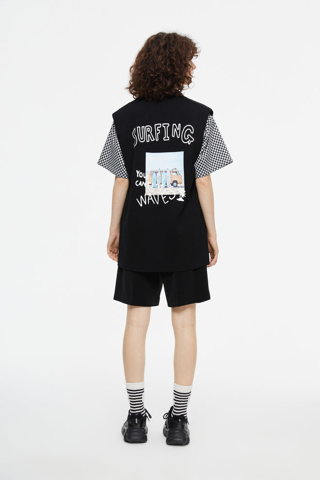 Gilet ajusté 'LA Surfing'