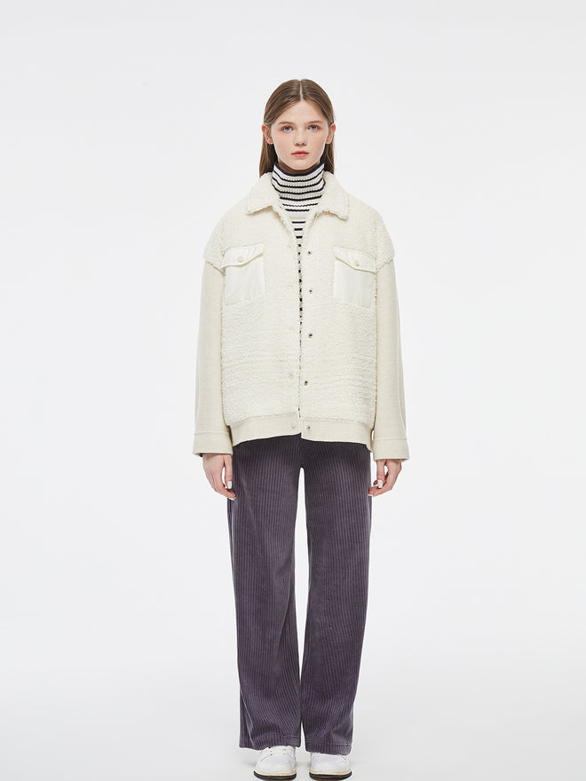 Veste de camionneur en peau de mouton retournée