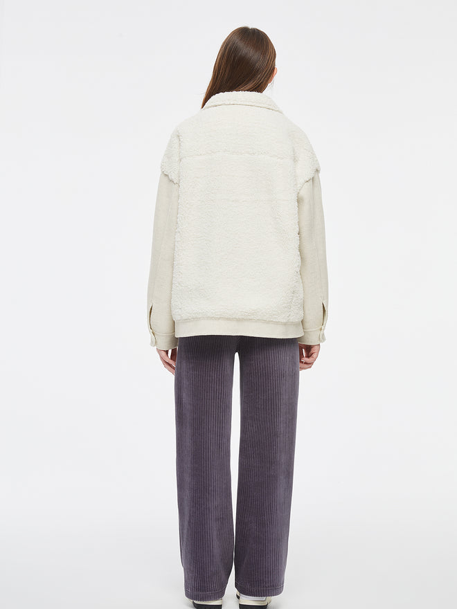 Veste de camionneur en peau de mouton retournée