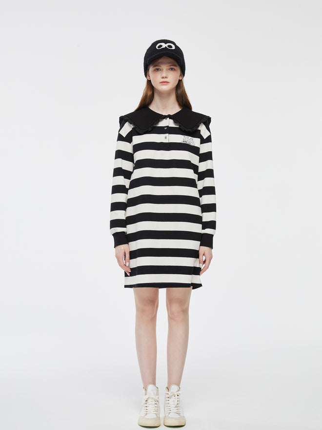 Striped 'Polly' Collar Dress