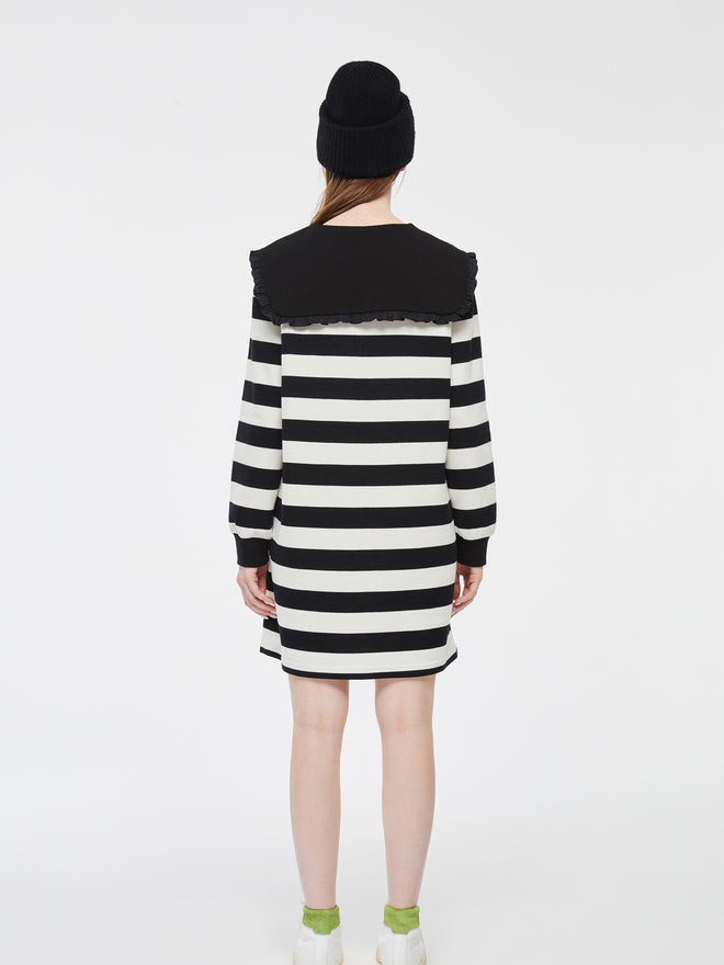 Striped 'Polly' Collar Dress