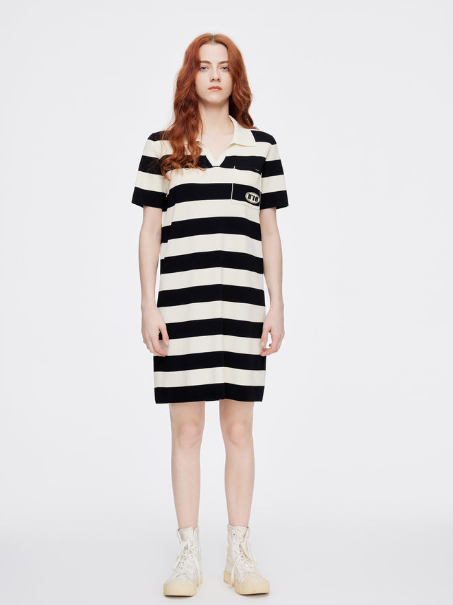 Nautical Logo Polo Dress - Urlazh New York