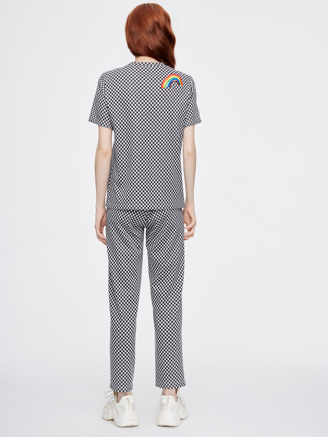 Checkered 'Sticker Farm' Knit - Urlazh New York